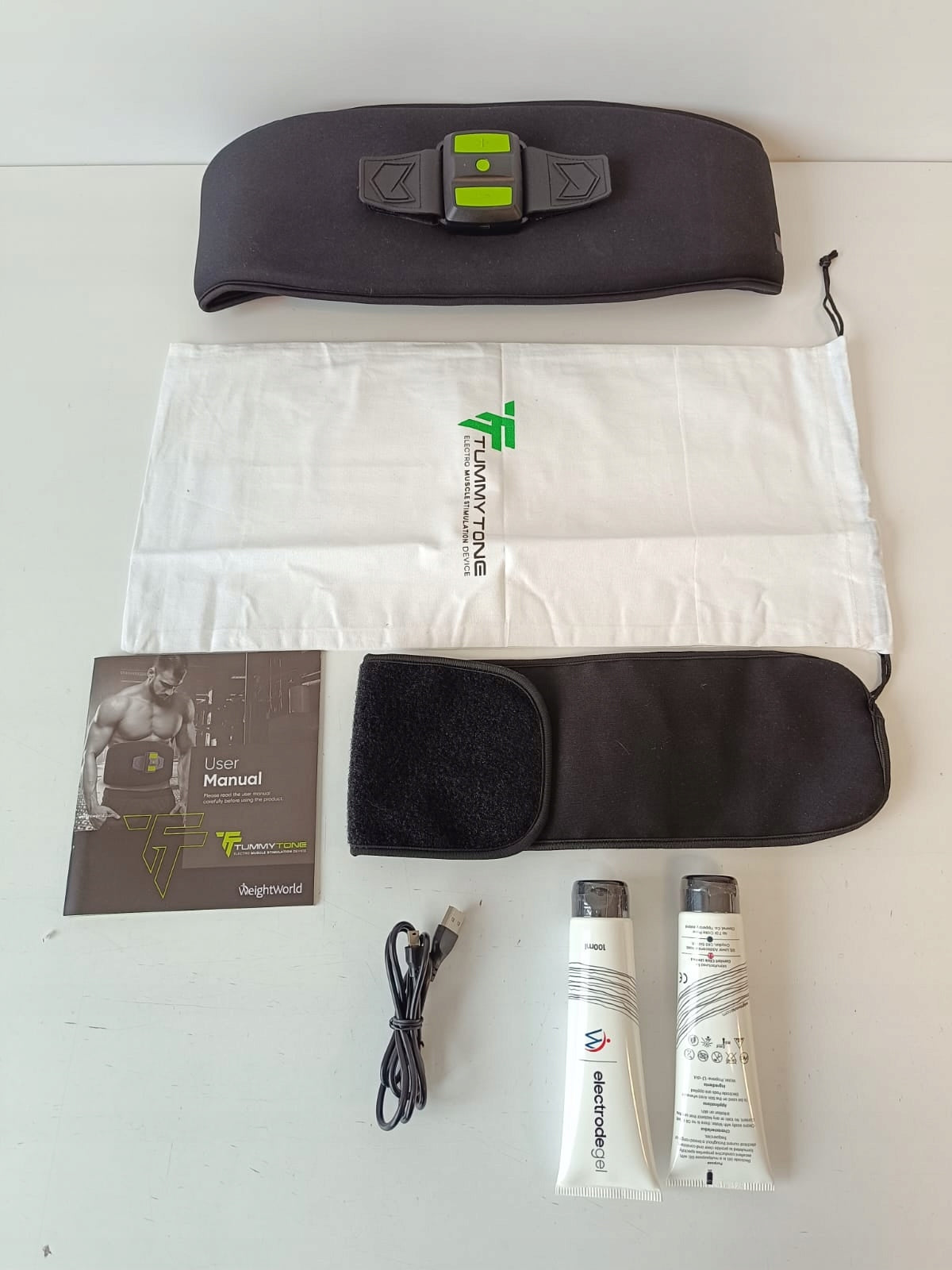 ABDOMINAL MUSCLE ELECTROSTIMULATOR BELT SLIMMING MASSAGE EMS STIMULATOR Size universal