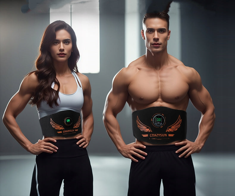 ABDOMINAL MUSCLE ELECTROSTIMULATOR EMS 10MODES SLIMMING BELT WITH EXTENSION Brand LynkCust