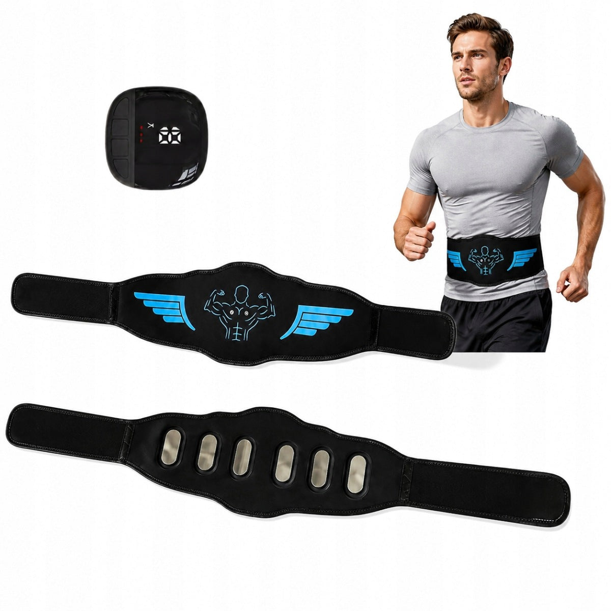 ABDOMINAL MUSCLE ELECTROSTIMULATOR EMS 10MODES SLIMMING BELT