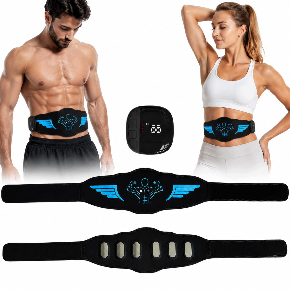 ABDOMINAL MUSCLE ELECTROSTIMULATOR EMS 10MODES SLIMMING BELT