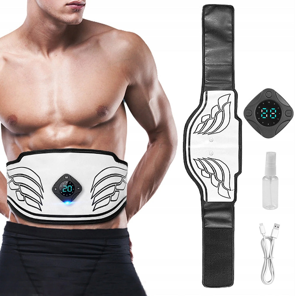 ABDOMINAL MUSCLE ELECTROSTIMULATOR EMS 12 MODES SLIMMING BELT