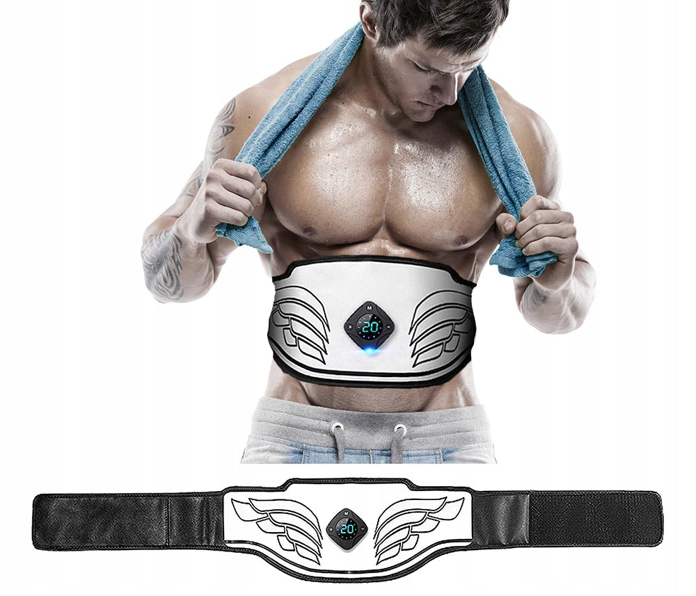 ABDOMINAL MUSCLE ELECTROSTIMULATOR EMS 12MODES SLIMMING BELT WITH EXTENSION