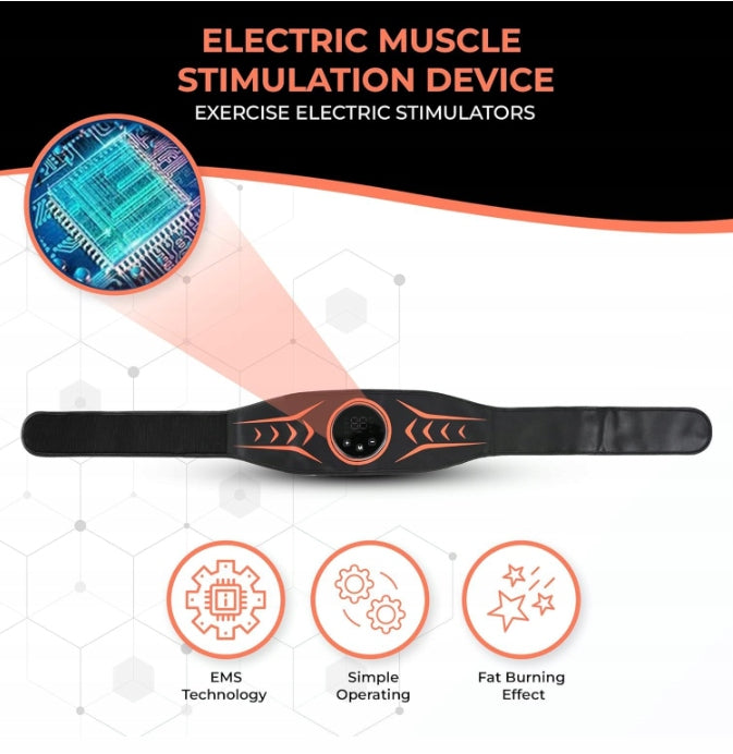 ABDOMINAL MUSCLE ELECTROSTIMULATOR EMS 8MODES SLIMMING BELT WITH EXTENSION Brand no brand