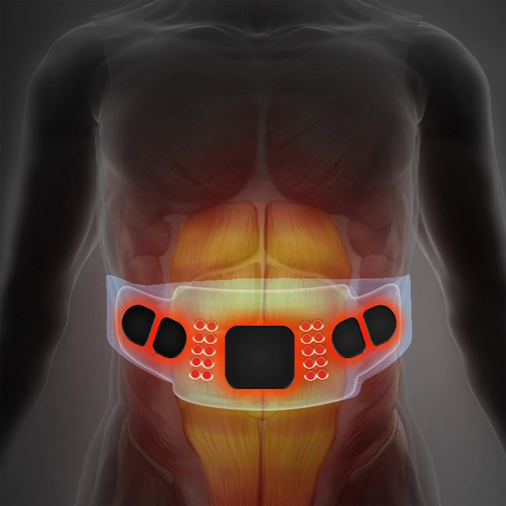 ABDOMINAL MUSCLE ELECTROSTIMULATOR EMS HEATING SLIMMING BELT MASSAGER Brand Artnico