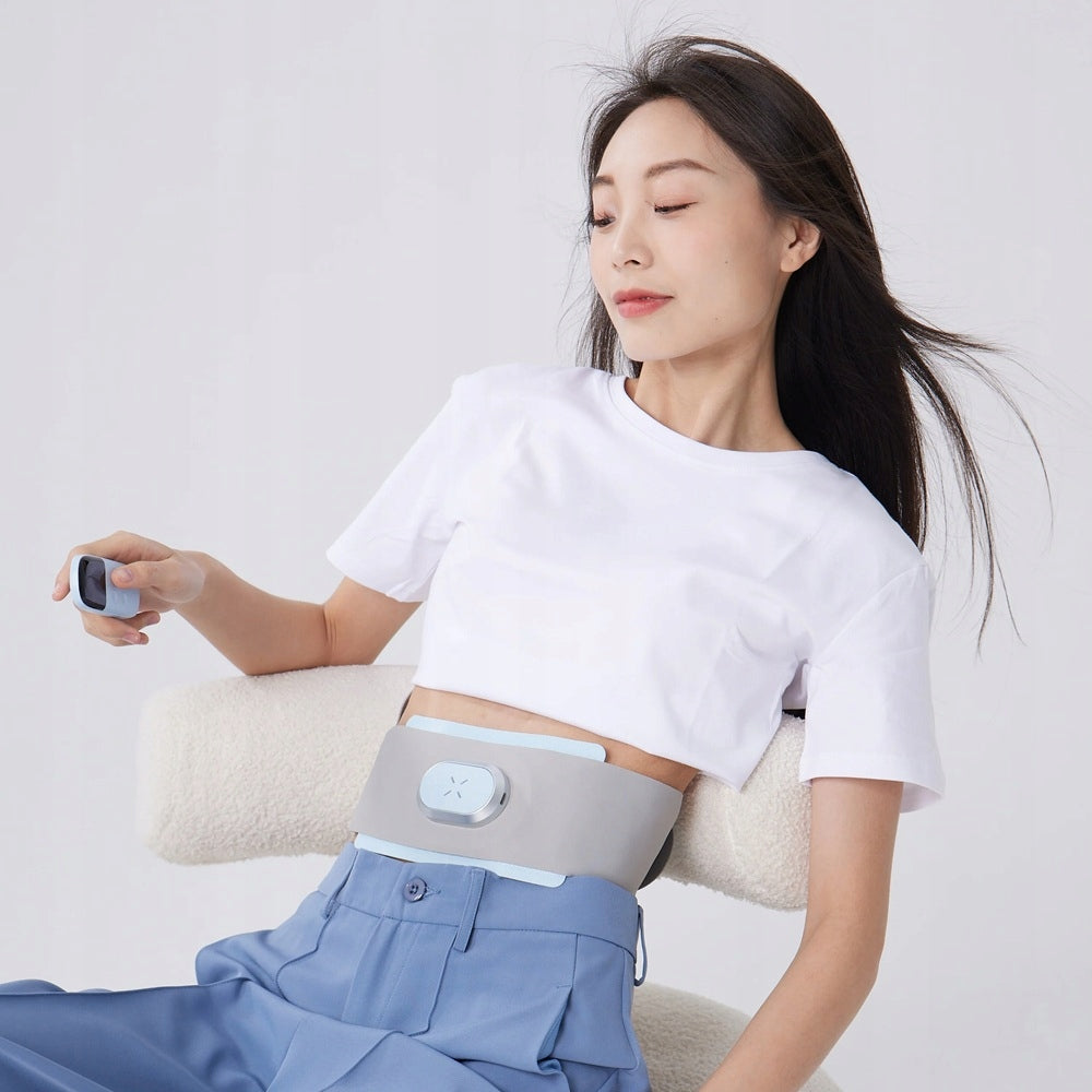 ABDOMINAL MUSCLE ELECTROSTIMULATOR EMS HEATING SLIMMING BELT MASSAGER Kind slimming belt