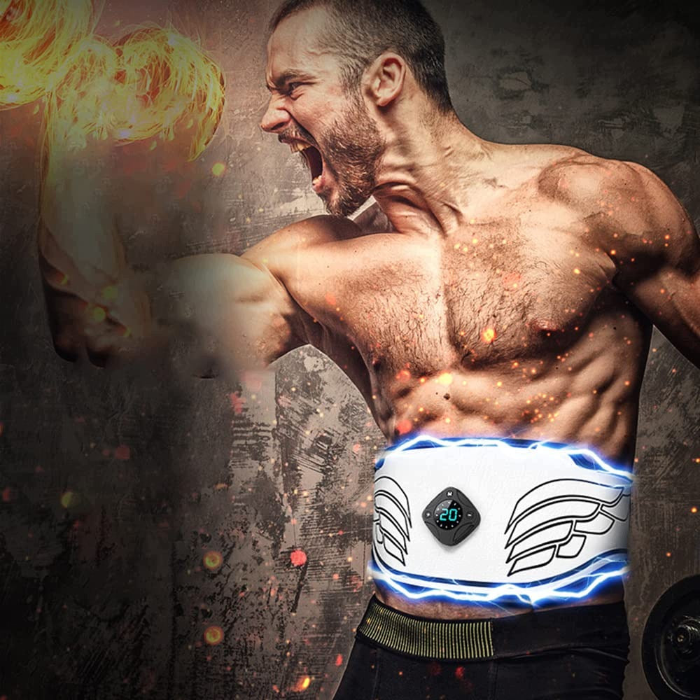 ABDOMINAL MUSCLE ELECTROSTIMULATOR EMS SLIMMING BELT HEATING Brand no brand