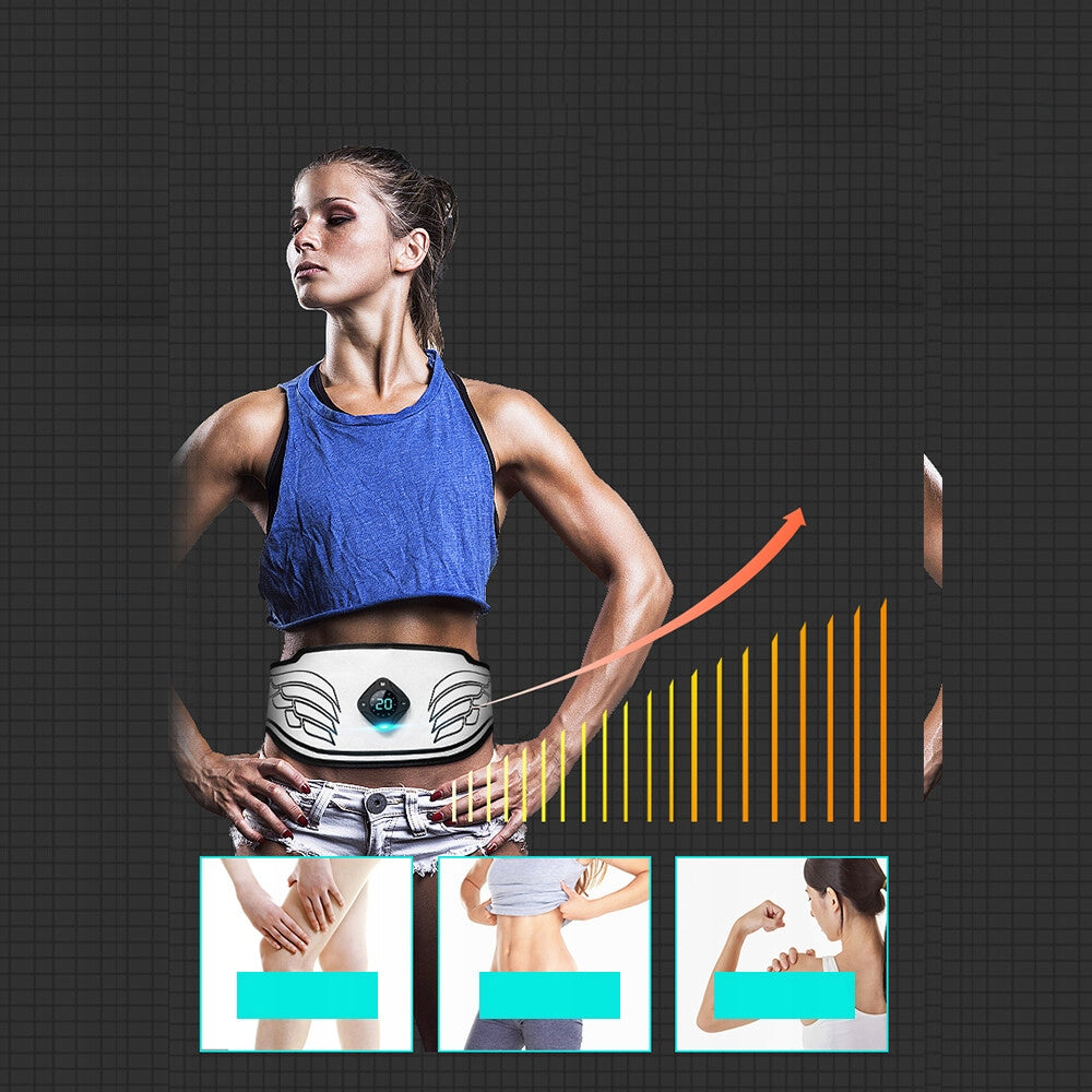 ABDOMINAL MUSCLE ELECTROSTIMULATOR EMS SLIMMING BELT with timer NEW Manufacturer code GCLO8