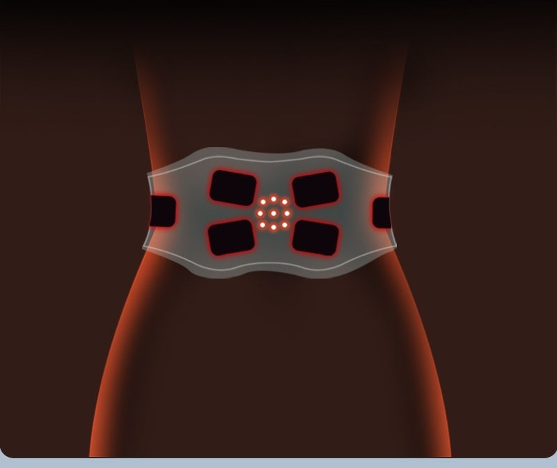 ABDOMINAL MUSCLE ELECTROSTIMULATOR EMS + SLIMMING TENS WITH HEATING Product width 16.5 cm
