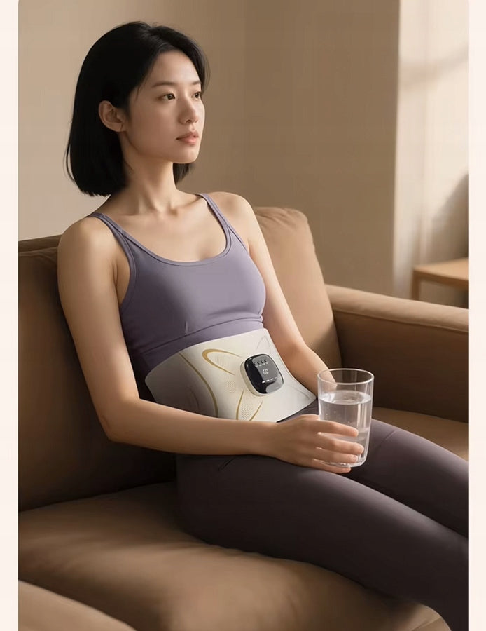 ABDOMINAL MUSCLE ELECTROSTIMULATOR SLIMMING BELT EMS HEATING STIMULATION Kind slimming belt