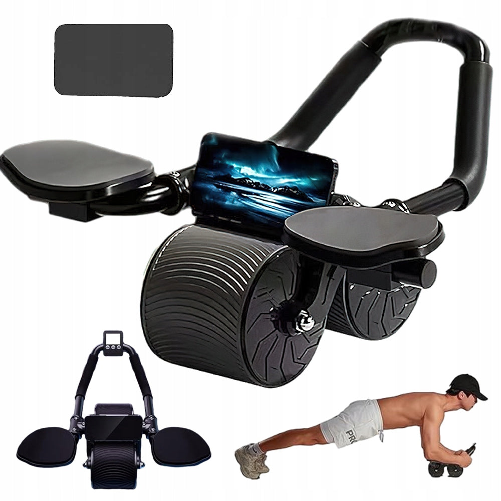 ABDOMINAL ROLLER FOR EXERCISE WITH ELBOW SUPPORT AUTOMATIC