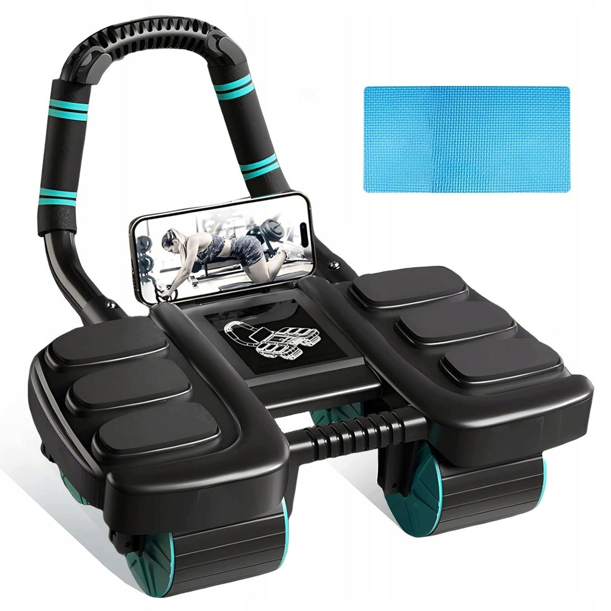 ABDOMINAL TRAINING ROLLER WITH AUTOMATIC REBOUND ABDOMINAL MUSCLE TRAINER
