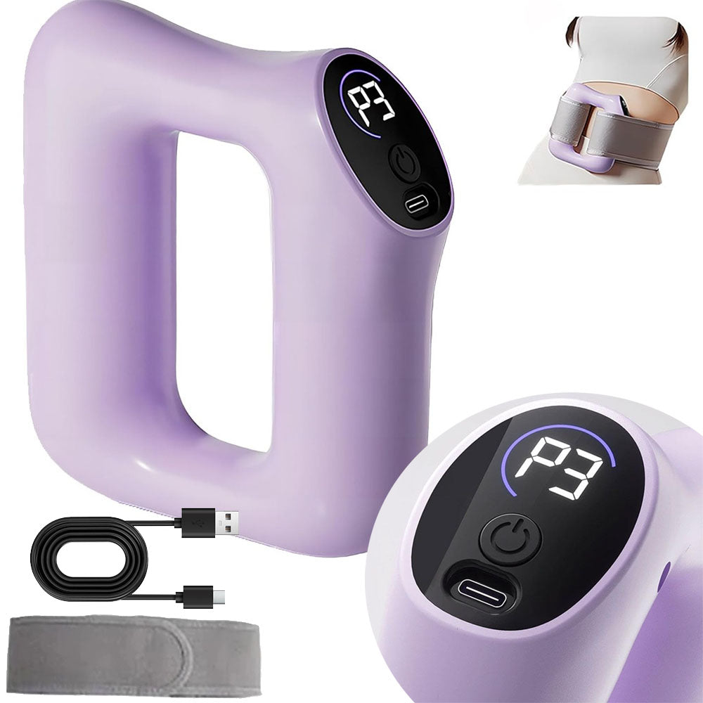 ABDOMINAL VIBRATING MASSAGER 5 INTENSITY HEATING CHARGING TYPE-C