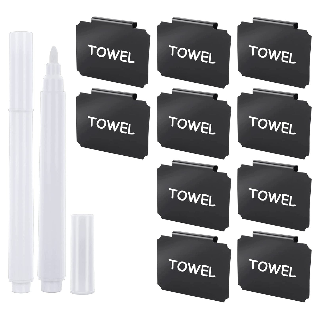 ABEILLO LABELING KIT 12 PIECES 10 REMOVABLE CLIPS FOR
