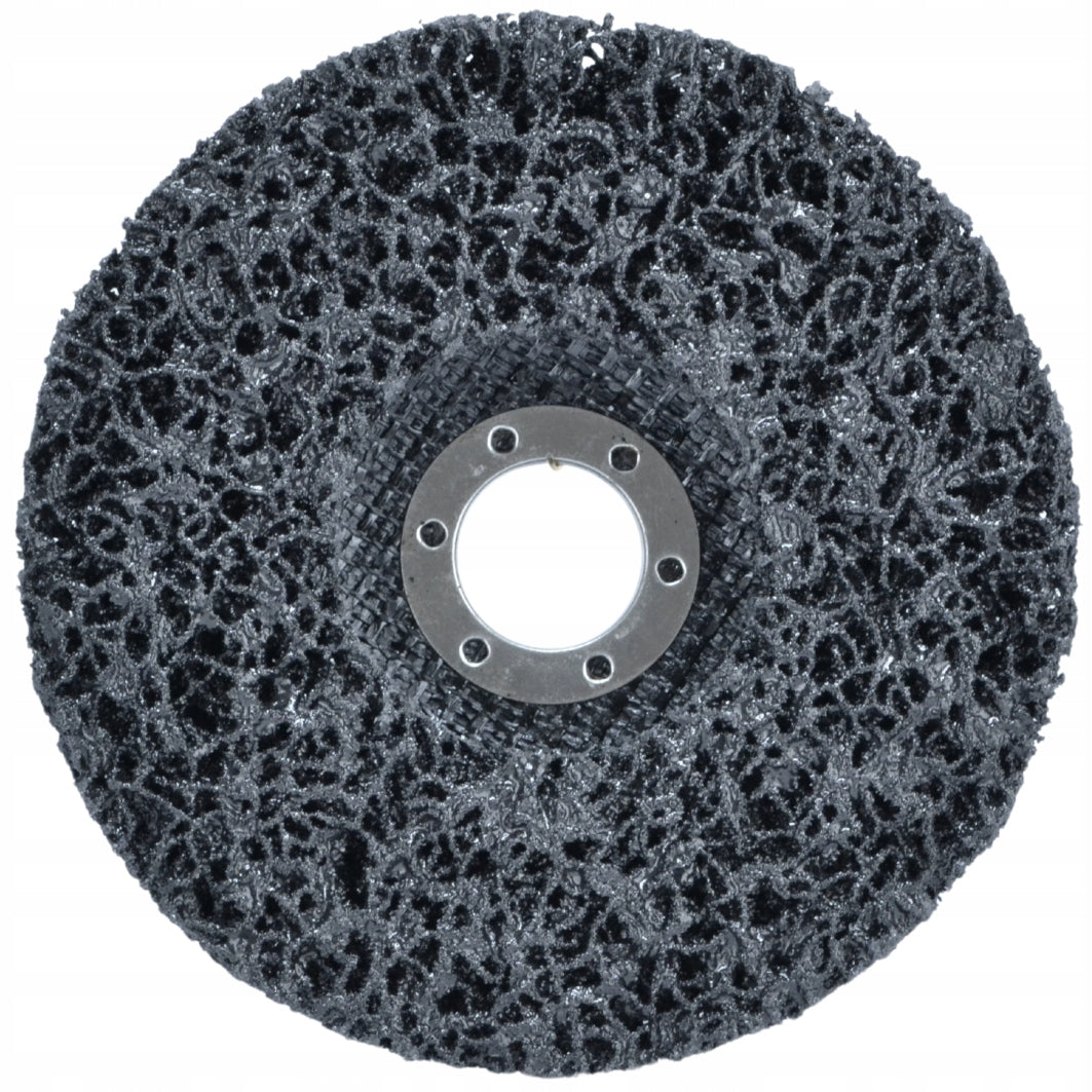ABRASIVE DISC WIRE BRUSH FOR RUST REMOVAL NONWOVEN METAL INOX 125 BLACK Manufacturer code 42704