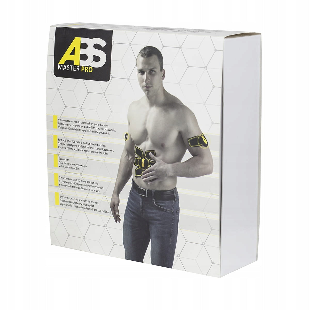 ABS MASTER PRO MUSCLE ELECTROSTIMULATOR NN HMS Product width 16.8 cm