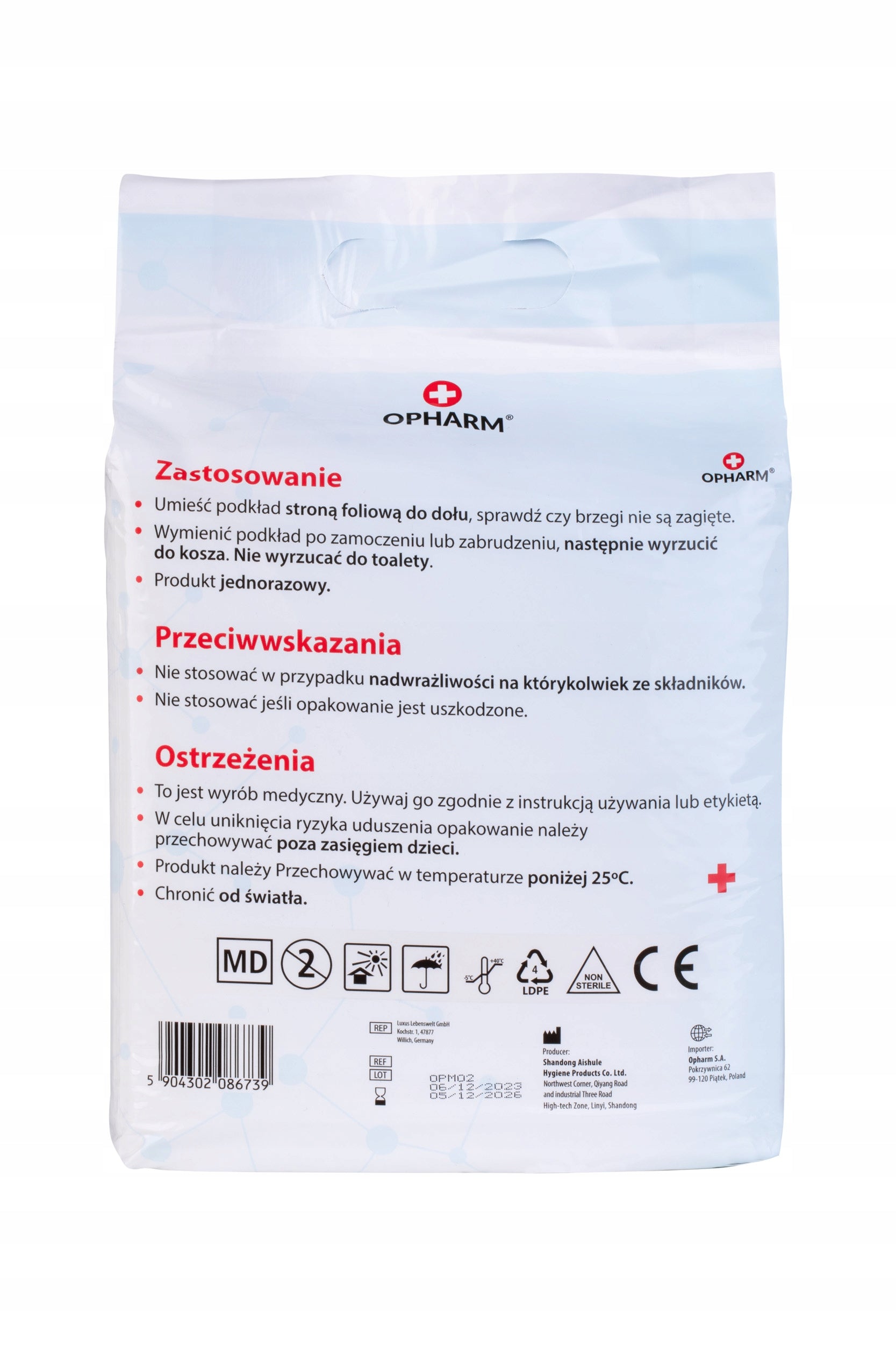 ABSORBENT HYGIENIC CHANGING MATS STRONG 60x60cm 10 PCS Manufacturer code 5904302086739