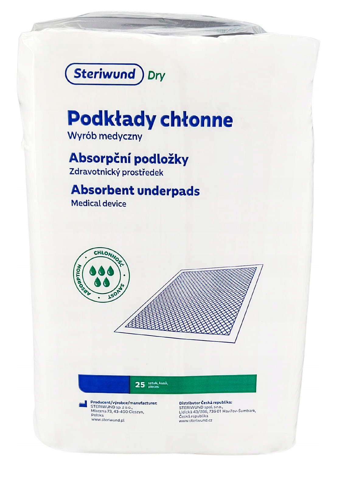 ABSORBENT PADS HYGIENIC MATS 60X60 25 PIECES
