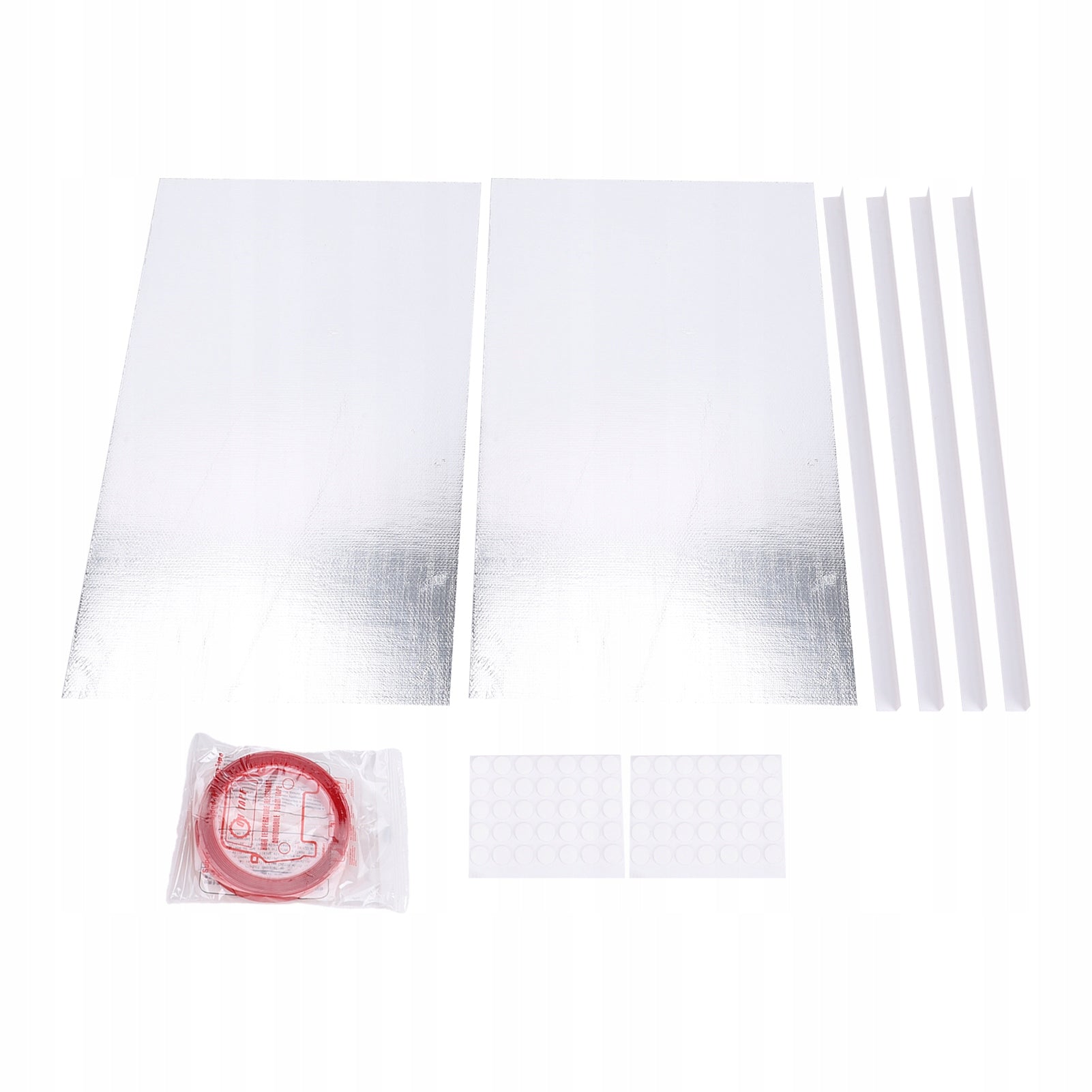 AC window insulation kit, panel with foam seal with Z2 film Dominant color multicolor