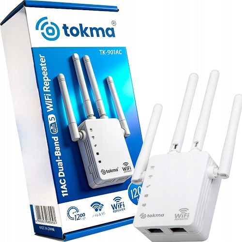 AC1200 WiFi SIGNAL AMPLIFIER 5 REPEATER 5GHz DUALBAND 1200Mbps Packaging status original
