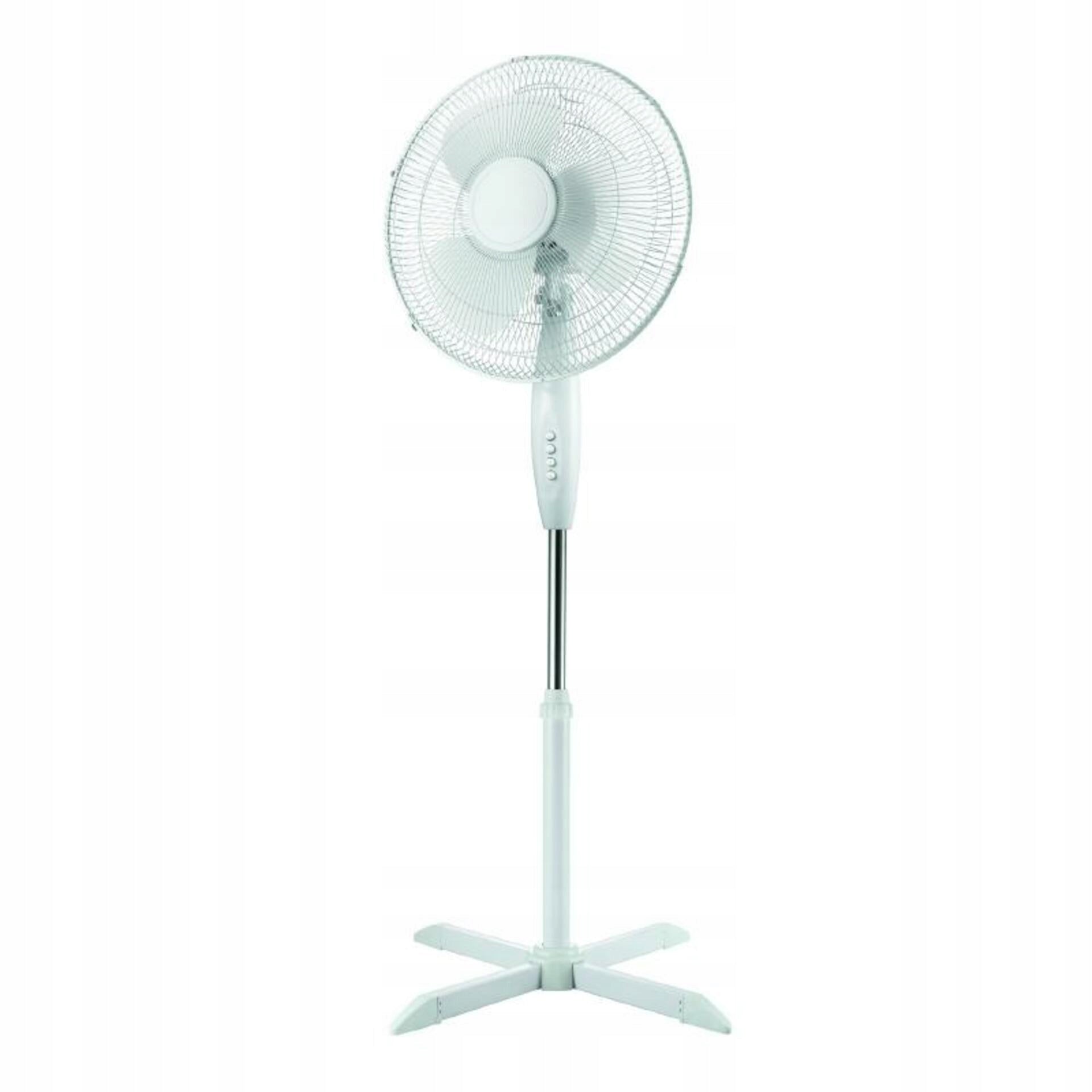 ACA Lighting stojanový ventilátor, bílá, 45cm, AC 55W FANSPWH10