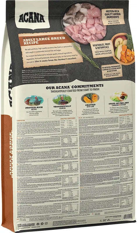 ACANA LARGE BREED ADULT 17KG Packaging status original