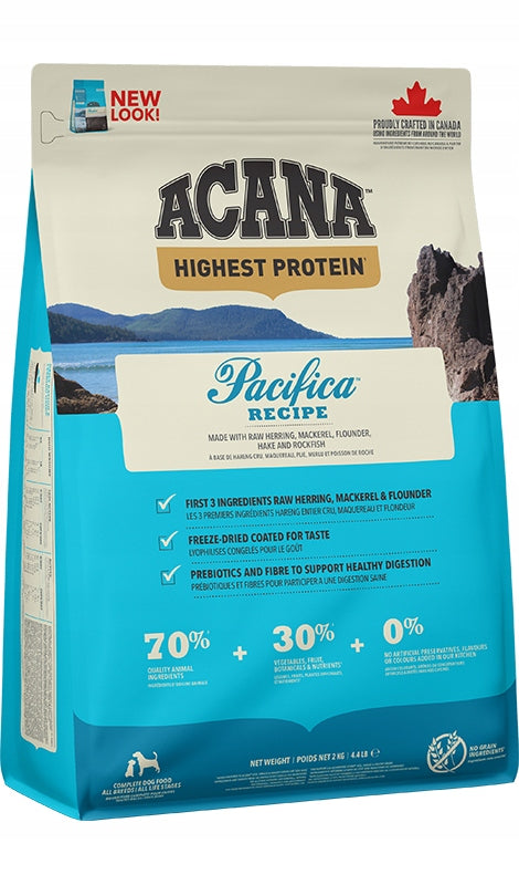 ACANA PACIFICA DOG 2KG + FREEBIE
