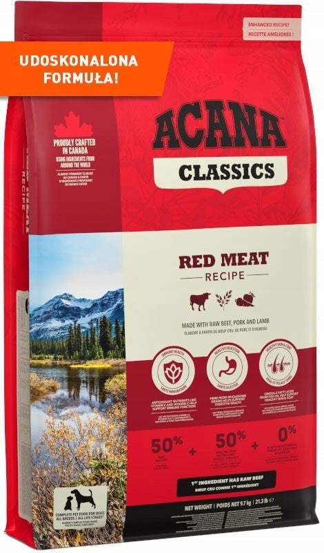 ACANA RED MEAT DOG 9.7KG Manufacturer code 104944595