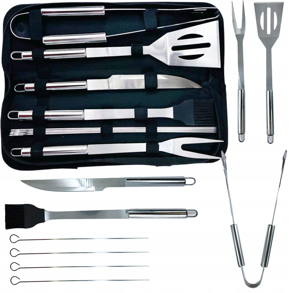 ACCESSORIES GRILL UTENSILS CUTLERY GRILL SET 9IN1 CASE BBQ STEEL Manufacturer code BBQ00002661