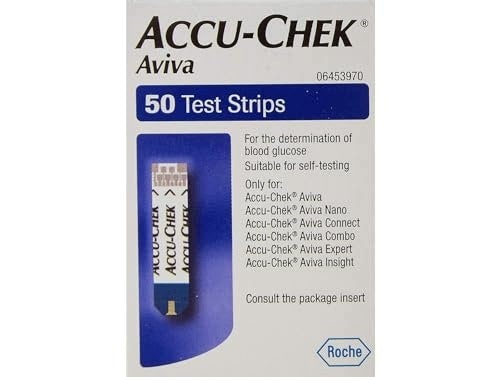 ACCU CHEK AVIVA TEST STRIPS FOR GLUCOSE METER SET OF 50 PIECES FOR HOME Medical device no