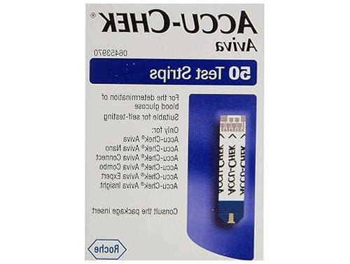 ACCU CHEK AVIVA TEST STRIPS FOR GLUCOSE METER SET OF 50 PIECES FOR HOME
