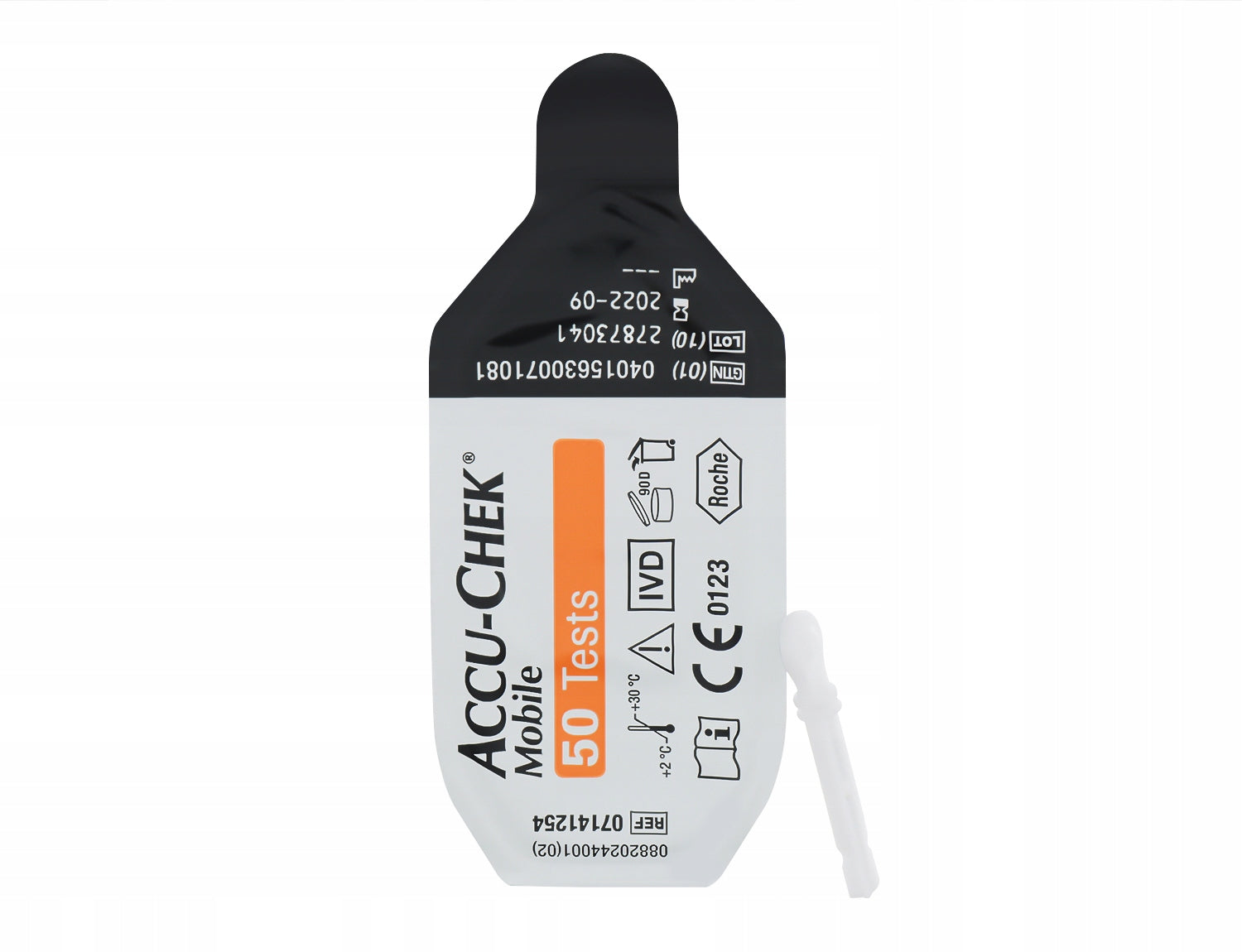 ACCU CHEK MOBILE CASSETTE WITH 50 GLUCOSE TESTS Medical device yes