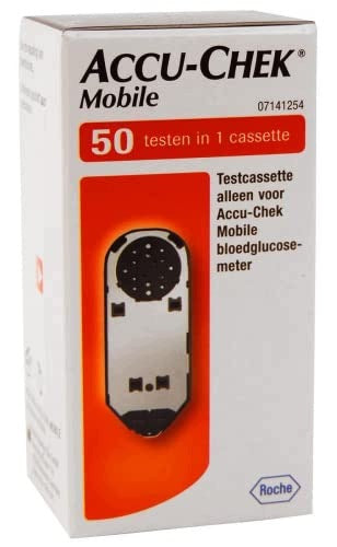ACCU CHEK MOBILE GLUCOSE METER 50 TESTS SET FOR DIABETICS FOR HOME Medical device no