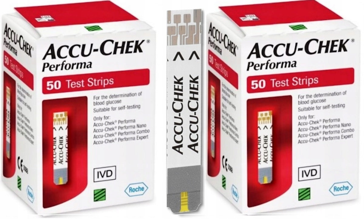 ACCU-CHEK PERFORMA => 2 X 50 pcs Glucose meter STRIPS BLOOD GLUCOSE MEASUREMENT
