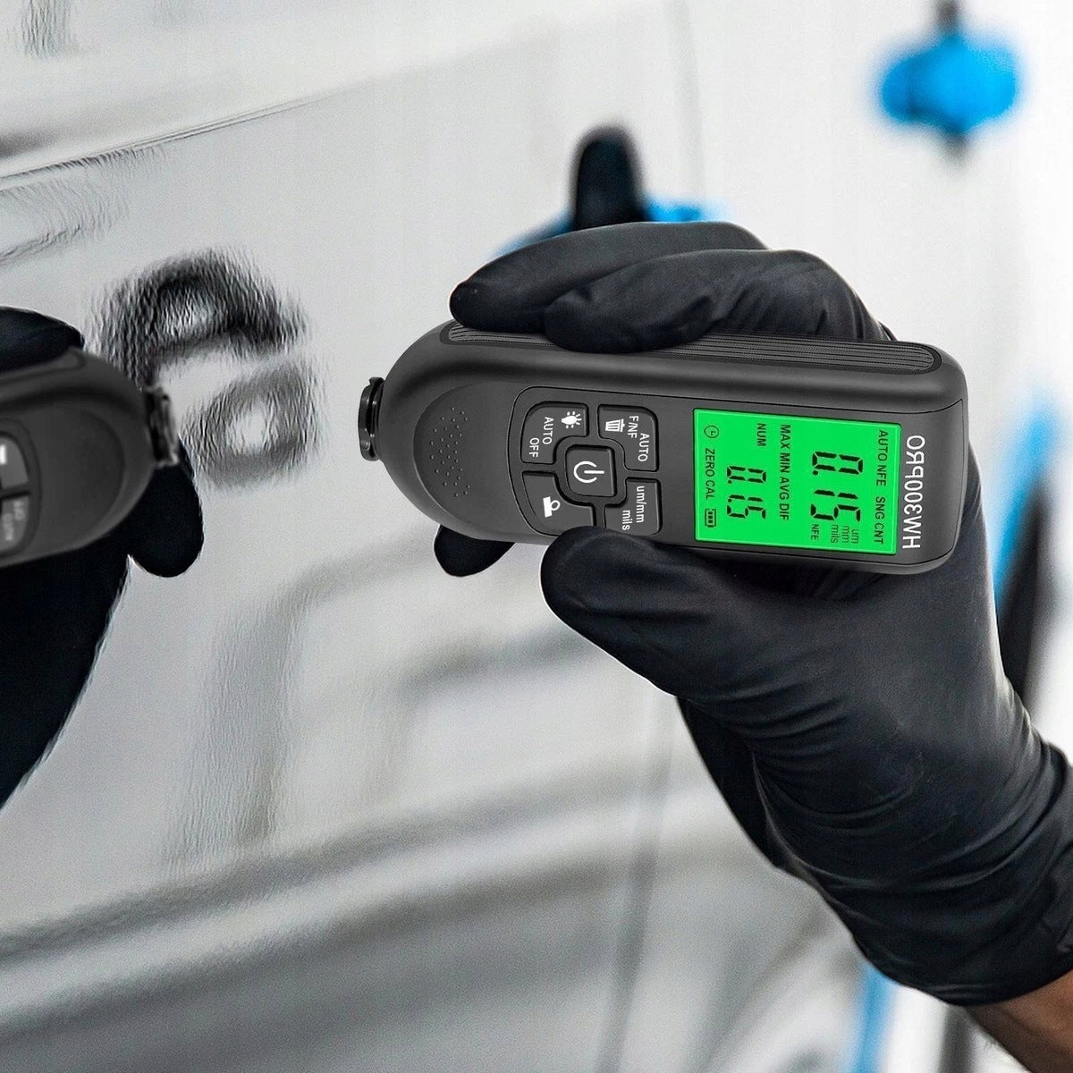 ACCURATE PAINT THICKNESS GAUGE TESTER PROBE WITH LCD DISPLAY Brand Tessa