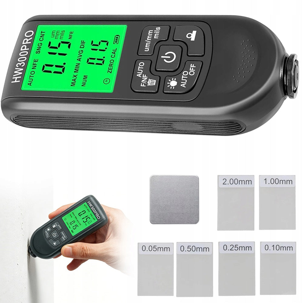 ACCURATE PAINT THICKNESS GAUGE TESTER PROBE WITH LCD DISPLAY