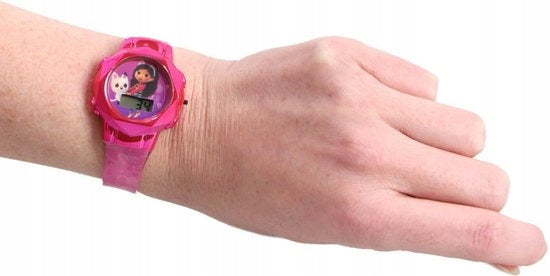 ACCUTIME CAT HOUSE GABI DIGITAL WATCH LED gift set girls Brand no brand
