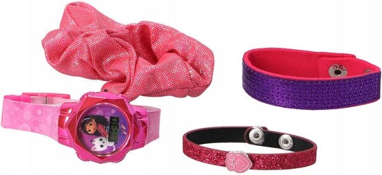 ACCUTIME CAT HOUSE GABI DIGITAL WATCH LED gift set girls Packaging status original