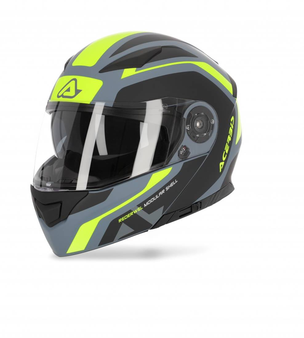 ACERBIS Helmet REDERWEL modular helmet red - white Dual Road Motorcycle Size S