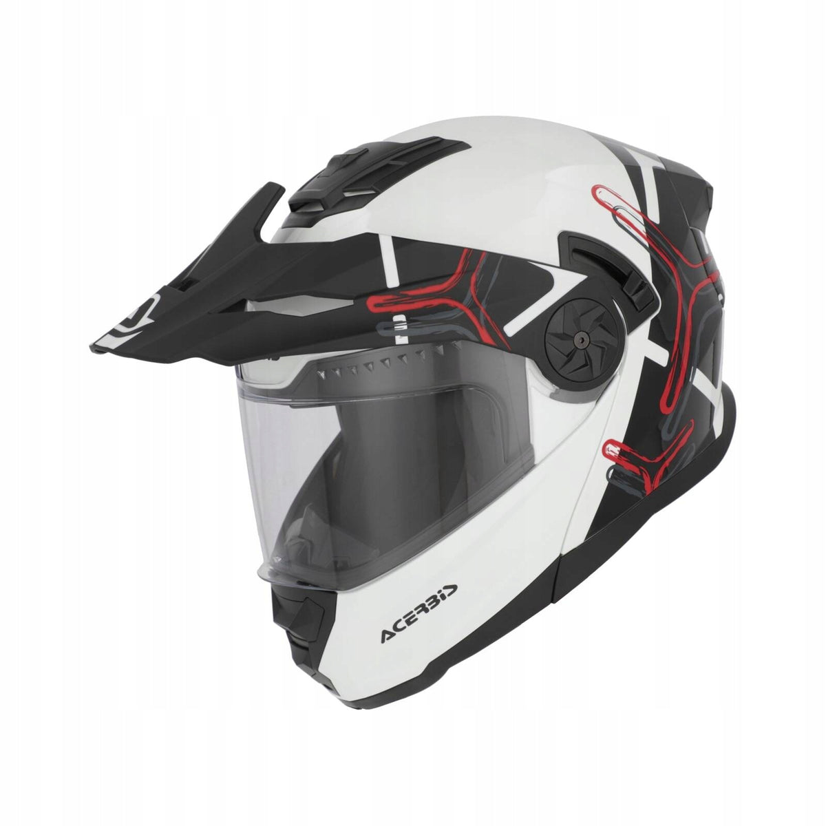 ACERBIS Helmet RIDER GRAPHIC 2206 modular helmet Dual Road black and white Manufacturer Acerbis