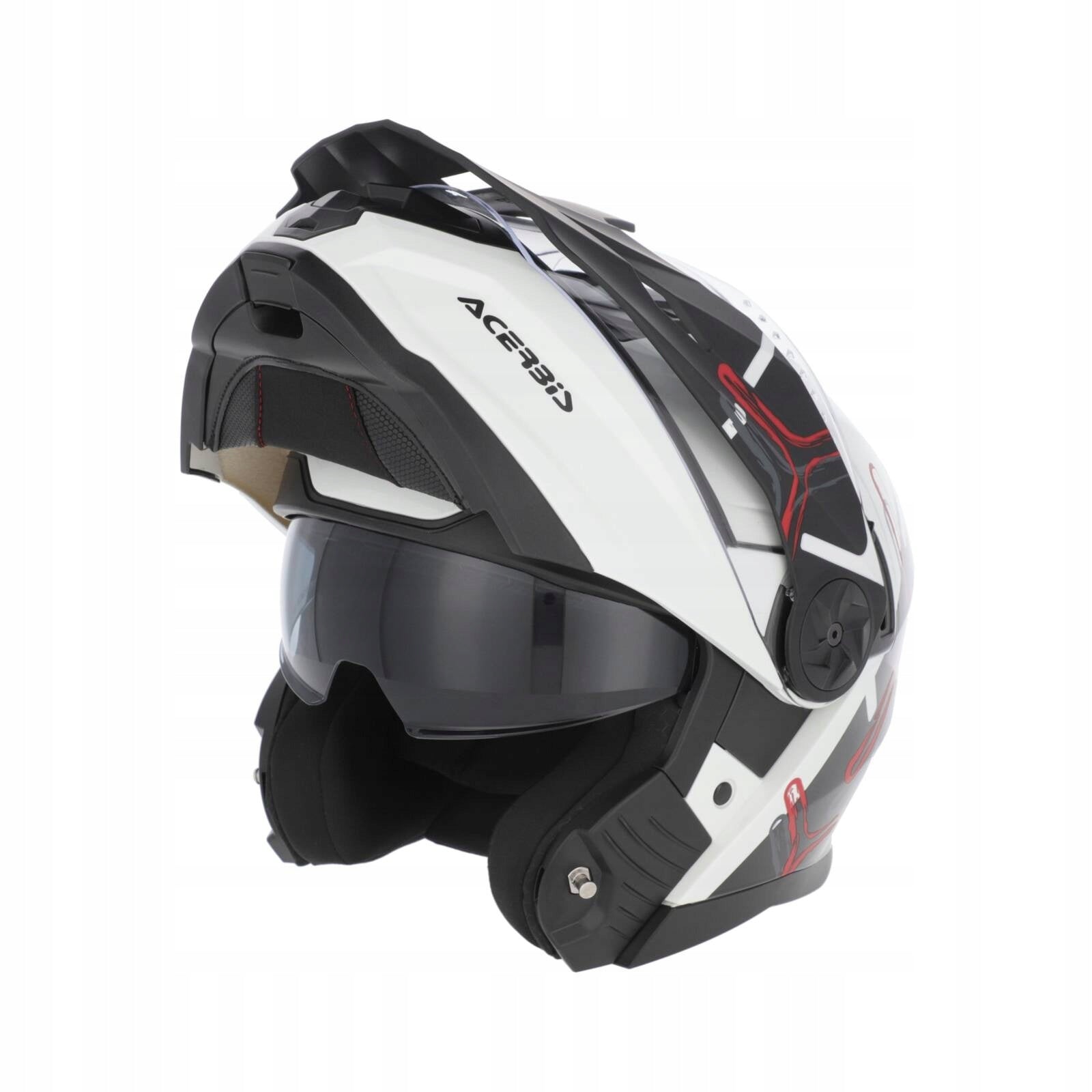 ACERBIS Helmet RIDER GRAPHIC 2206 modular helmet Dual Road black and white Size L