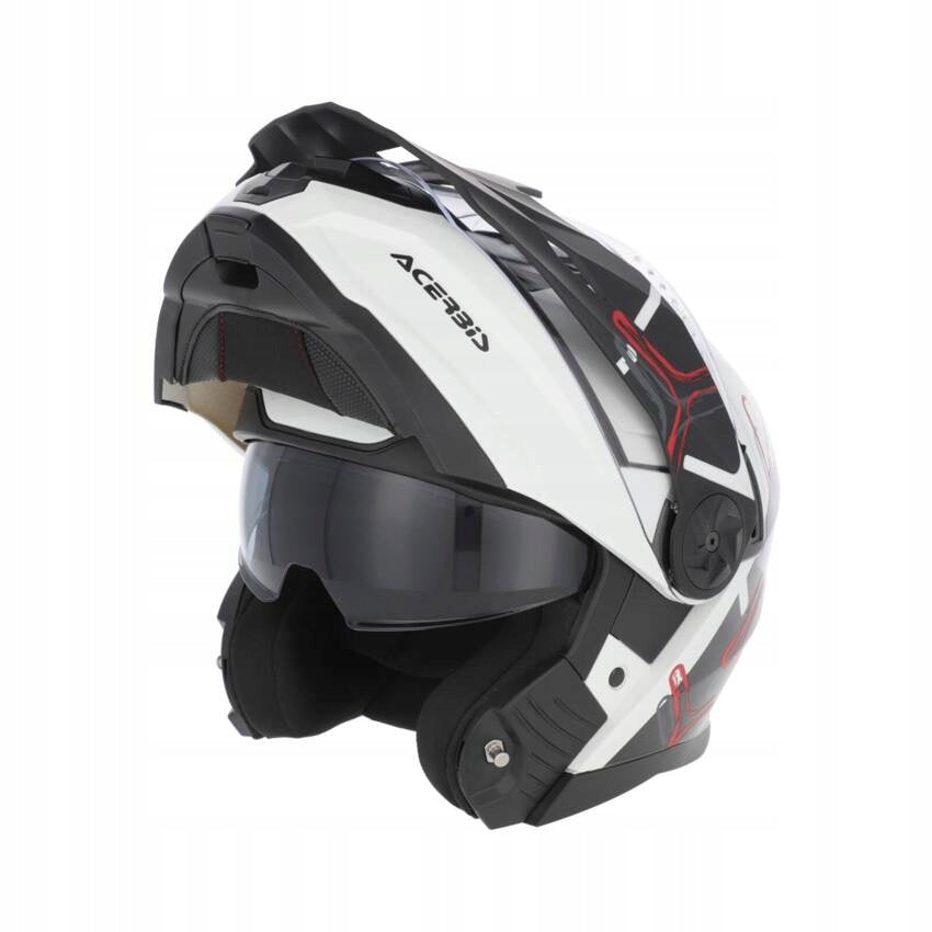 ACERBIS Helmet RIDER GRAPHIC 2206 modular helmet Dual Road black and white