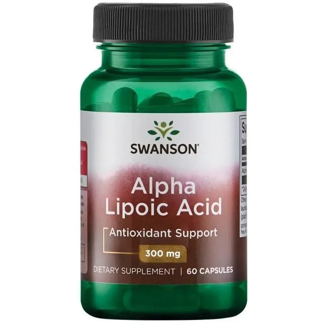 ACID ALA detoxification Swanson ALA alpha lipoic acid 300 mg 60 kaps. Manufacturer code 087614021362