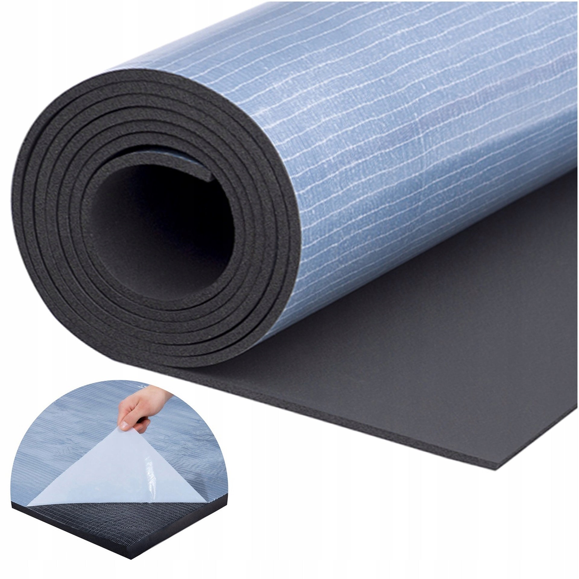 ACOUSTIC FOAM SOUNDPROOFING MAT WITH ADHESIVE 6mm wheel arch door trunk