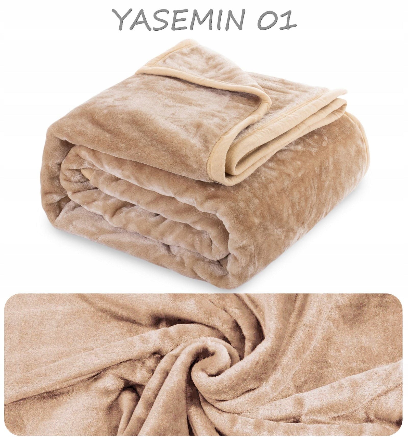 ACRYLIC Blanket 160x200 THICK Warm fluffy BEDSPREAD IN SUITCASE Packaging status original