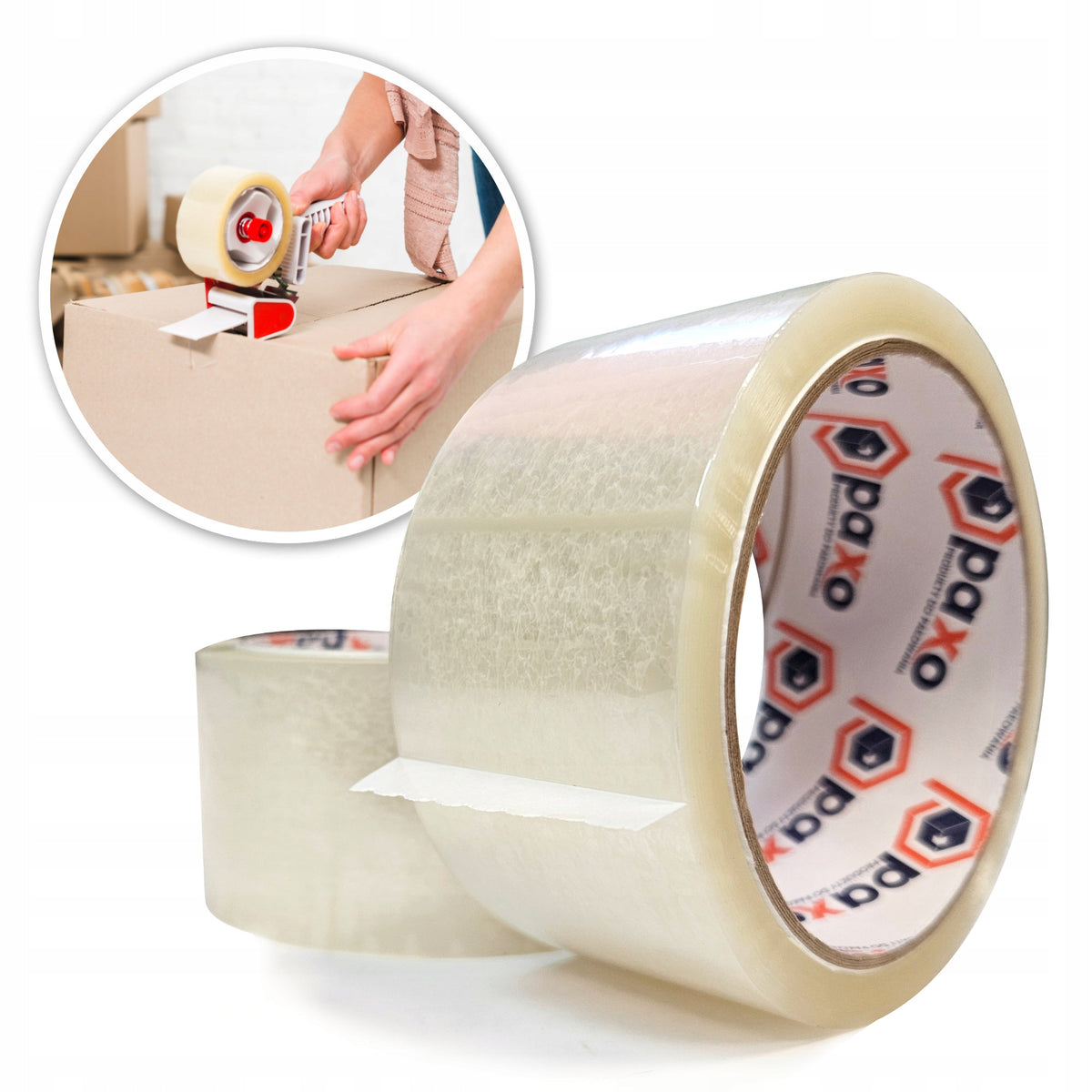 ACRYLIC PACKING TAPE 48/66y ADHESIVE TRANSPARENT COLORLESS