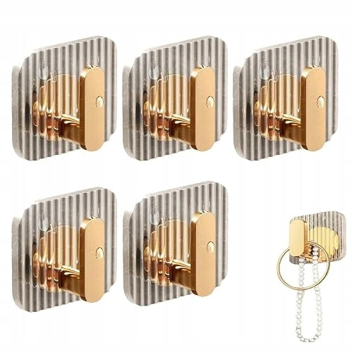ACRYLIC SELF-ADHESIVE HOOKS FOR WALL WITHOUT DRILLING SET OF 4