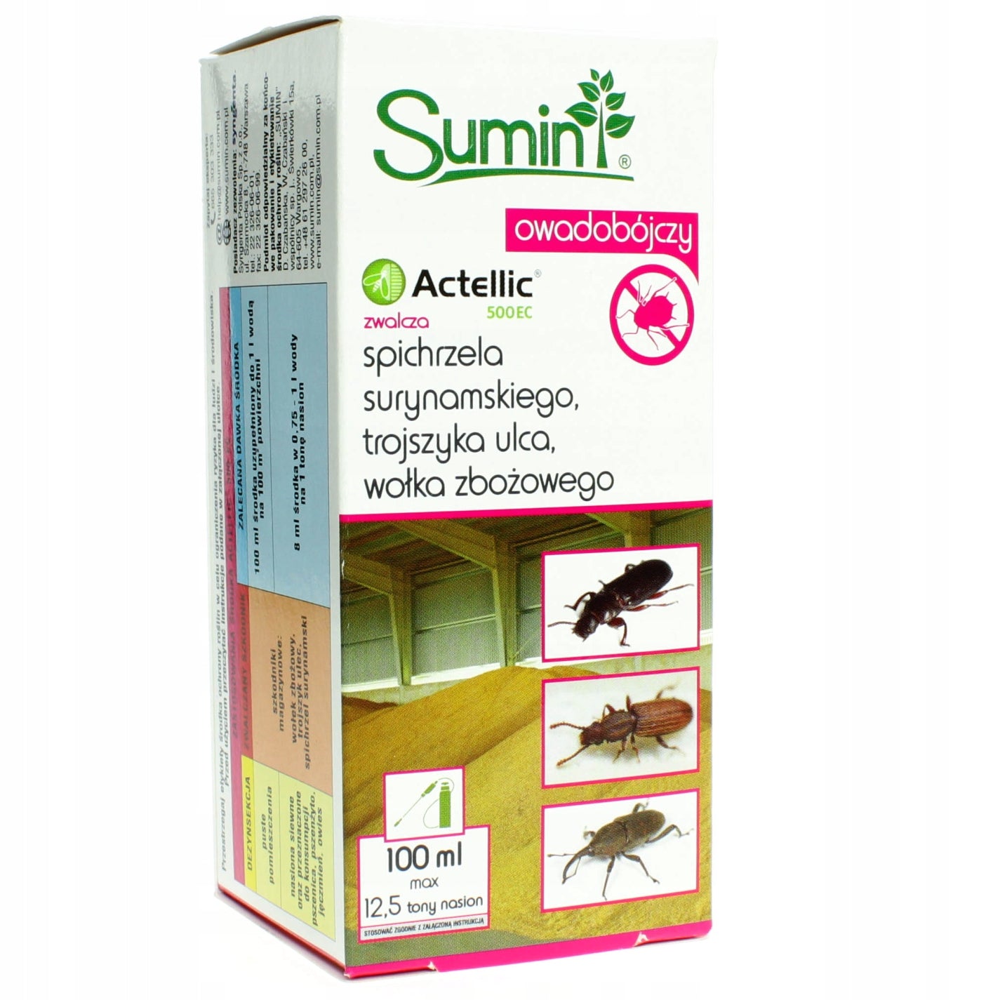 ACTELLIC 100ml WAREHOUSE DISINFECTION WOŁEK TROJSZYK PROFX. Manufacturer Sumin