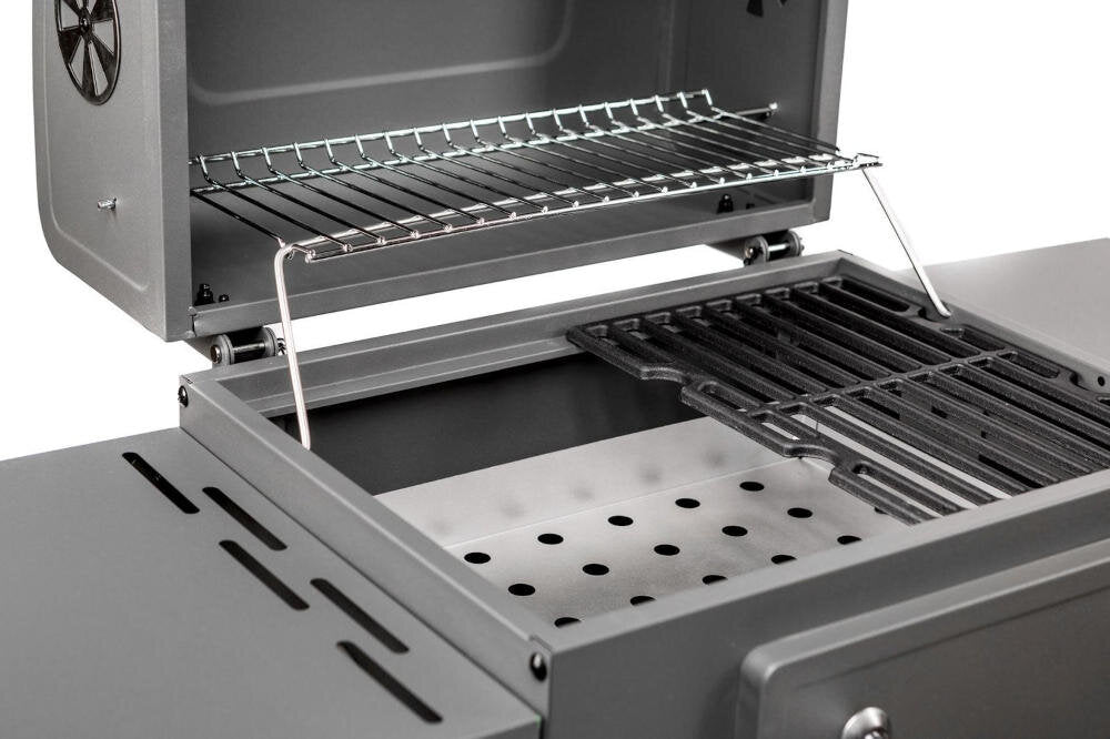ACTIVA Angular 11247C charcoal grill Additional features wheels shelf thermometer ash box lid