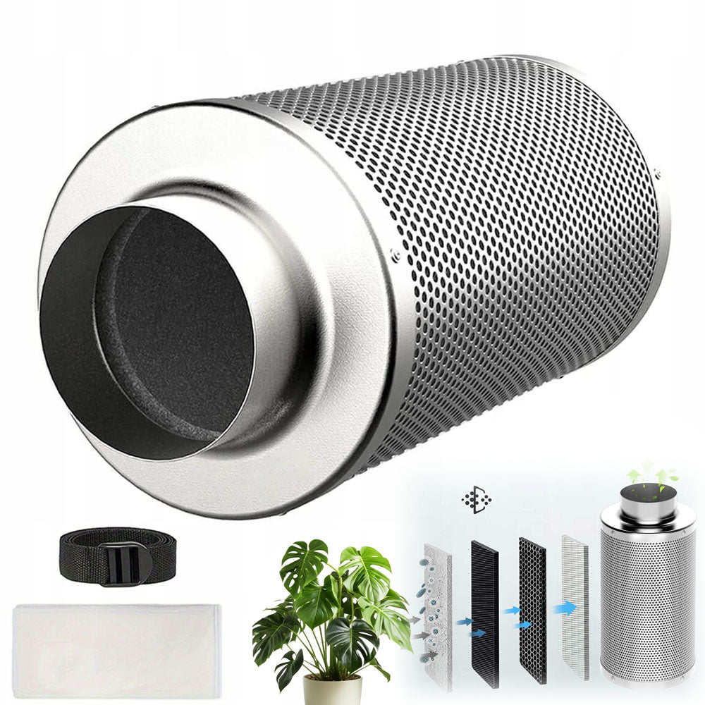 ACTIVATED CARBON CYLINDRICAL AIR FILTER FOR HOME WORKSHOP COMMERCIAL