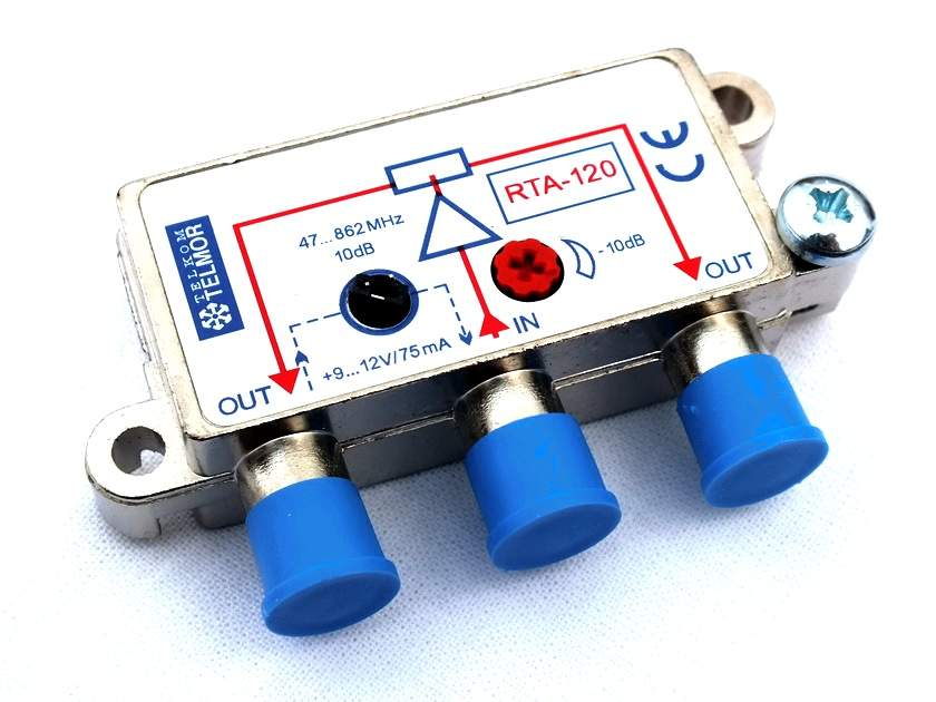 ACTIVE ANTENNA SPLITTER RTA-120 + PLUG F Packaging status original